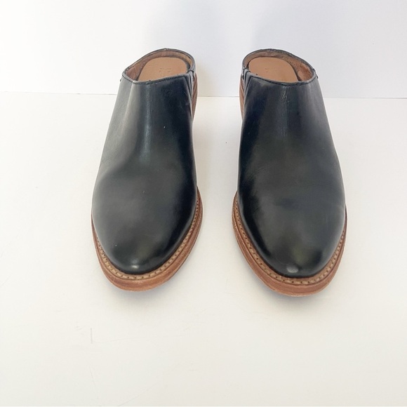 Black Leather Frye Mules - Picture 7 of 7